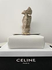 Celine Medium Victorie Bag In White - 25×15×8cm - 2