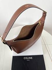 Celine Heloise Hobo In Brown Leather - 30×28.5×8cm - 4