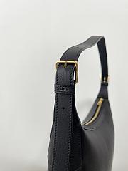 Celine Heloise Hobo In Black Leather - 30×28.5×8cm - 5