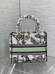 Dior Lady Embroidery Butterfly Bag - 24x11x20cm - 3