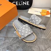 Louis Vuitton Monogram Grey Puffer Slippers - 4