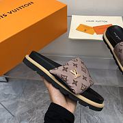 Louis Vuitton Monogram Light Brown Puffer Slippers - 5