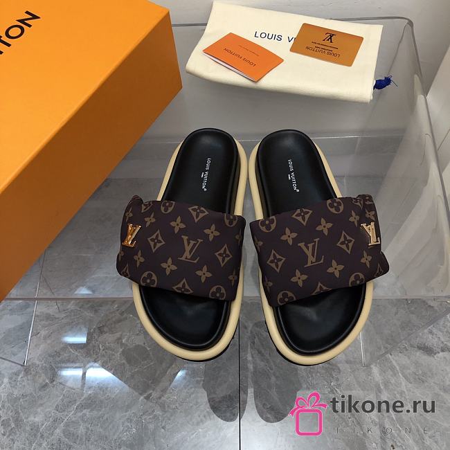 Louis Vuitton Monogram Canvas Puffer Slippers - 1