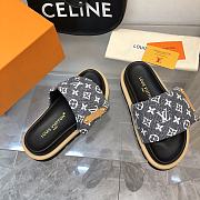 Louis Vuitton Monogram Black Denim Puffer Slippers - 4