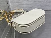 Dior Caramel White Box Calfskin Bag - 21x6x12cm - 5