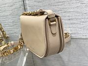 Dior Caramel Beige Box Calfskin Bag - 21x6x12cm - 3