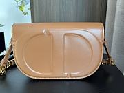 Dior Caramel Brown Box Calfskin Bag - 21x6x12cm - 5