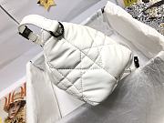 Dior Nomad White Travel Leather Handbag - 22x13x9.5cm - 2