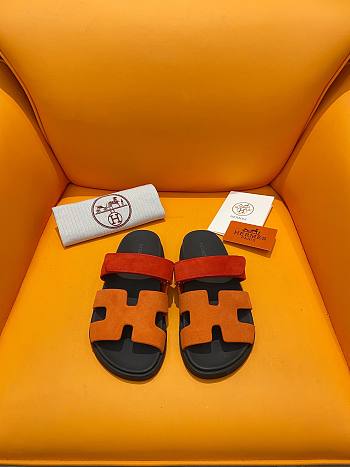 Hermes Chypre Orange&Red Sandals