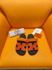 Hermes Chypre Orange Sandals - 1