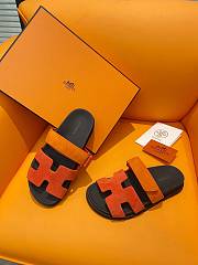 Hermes Chypre Orange Sandals - 3