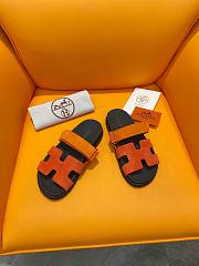 Hermes Chypre Orange Sandals - 2