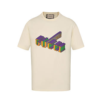 Gucci Men T-shirt Jersey In Beige