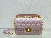 Dior Mini Jolie Top Handle Pink Bag - 22x14x8cm - 1