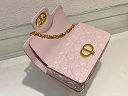 Dior Mini Jolie Top Handle Pink Bag - 22x14x8cm - 5