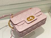 Dior Mini Jolie Top Handle Pink Bag - 22x14x8cm - 4