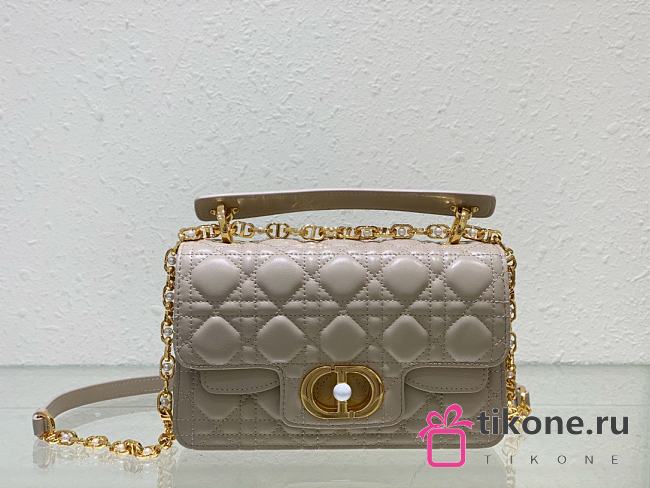 Dior Mini Jolie Top Handle Beige Bag - 22x14x8cm - 1