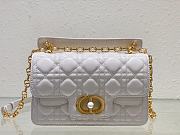 Dior Mini Jolie Top Handle White Bag - 22x14x8cm - 1