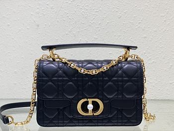 Dior Mini Jolie Top Handle Black Bag - 22x14x8cm