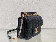 Dior Mini Jolie Top Handle Black Bag - 22x14x8cm - 5