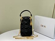 Dior Lady Black Phone Holder - 18x10.5x2.5cm - 1