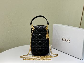 Dior Lady Black Phone Holder - 18x10.5x2.5cm