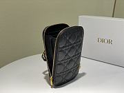 Dior Lady Black Phone Holder - 18x10.5x2.5cm - 4