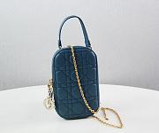 Dior Lady Blue Phone Holder - 18x10.5x2.5cm - 1