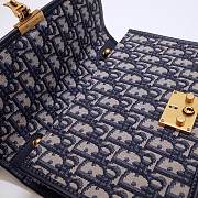 Dior Oblique Small Flap Bag Navy Blue 24cm - 2