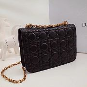 Dior Oblique Small Flap Bag In Black 24cm - 3