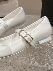 Chanel Mary Janes Lambskin White - 3