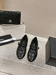 Chanel Mary Janes Lambskin Black - 1