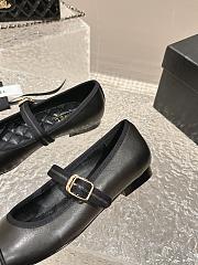 Chanel Mary Janes Lambskin Black - 3