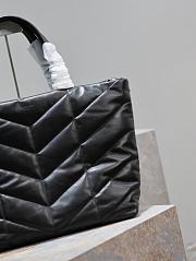 YSL Puffer Black Leather Tote Bag - 57×36×17cm - 4