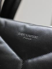 YSL Puffer Black Leather Tote Bag - 57×36×17cm - 2