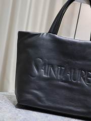 YSL Logo Debossed Large Tote Bag - 50×43×17cm - 3