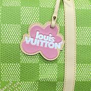 Louis Vuitton N40671 Keepall 50 Bandoulière In Green Caro - 5