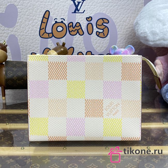 Louis Vuitton N40740 Clutch Damie Pink Caro - 26x20x5.5cm - 1