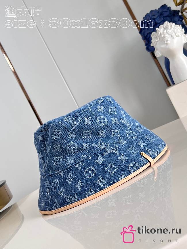 Louis Vuitton Blue Denim Hat  - 1