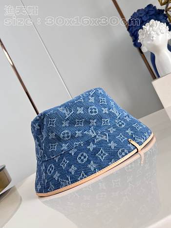 Louis Vuitton Blue Denim Hat 
