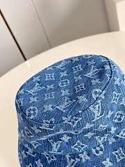 Louis Vuitton Blue Denim Hat  - 5