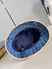 Louis Vuitton Blue Denim Hat  - 4