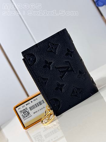 Louis Vuitton M83365 Black Monogram Wallet - 9x11.5x1.5cm
