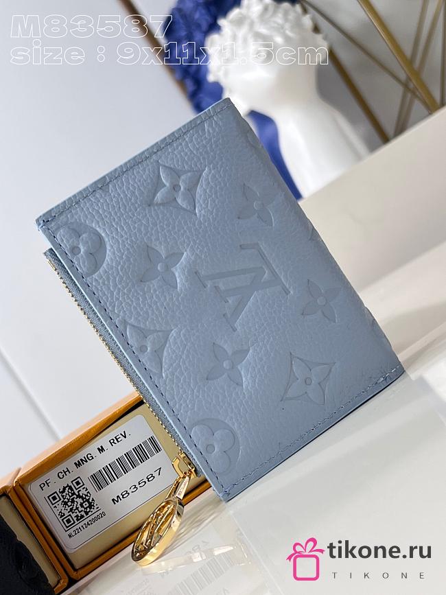 Louis Vuitton M83365 Blue Monogram Wallet - 9x11.5x1.5cm - 1