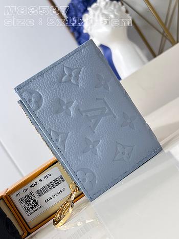 Louis Vuitton M83365 Blue Monogram Wallet - 9x11.5x1.5cm