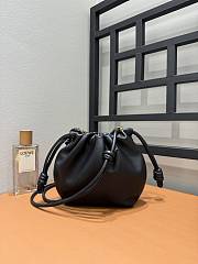 Loewe Flamenco Mini Purse Black Leather - 23x17x5.5cm - 5