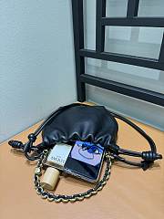 Loewe Flamenco Mini Purse Black Leather - 23x17x5.5cm - 3