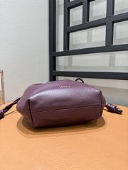 Loewe Flamenco Mini Burgundy Leather - 23x17x5.5cm - 3