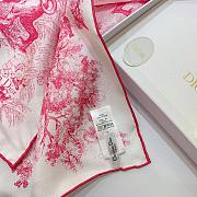 Dior Printed Top Ivory & Neon Pink Mulberry Silk  - 5