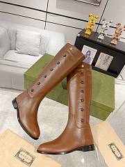 Gucci High Boots In Brown With Buckles - 4